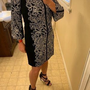 Bell-sleeve dress
